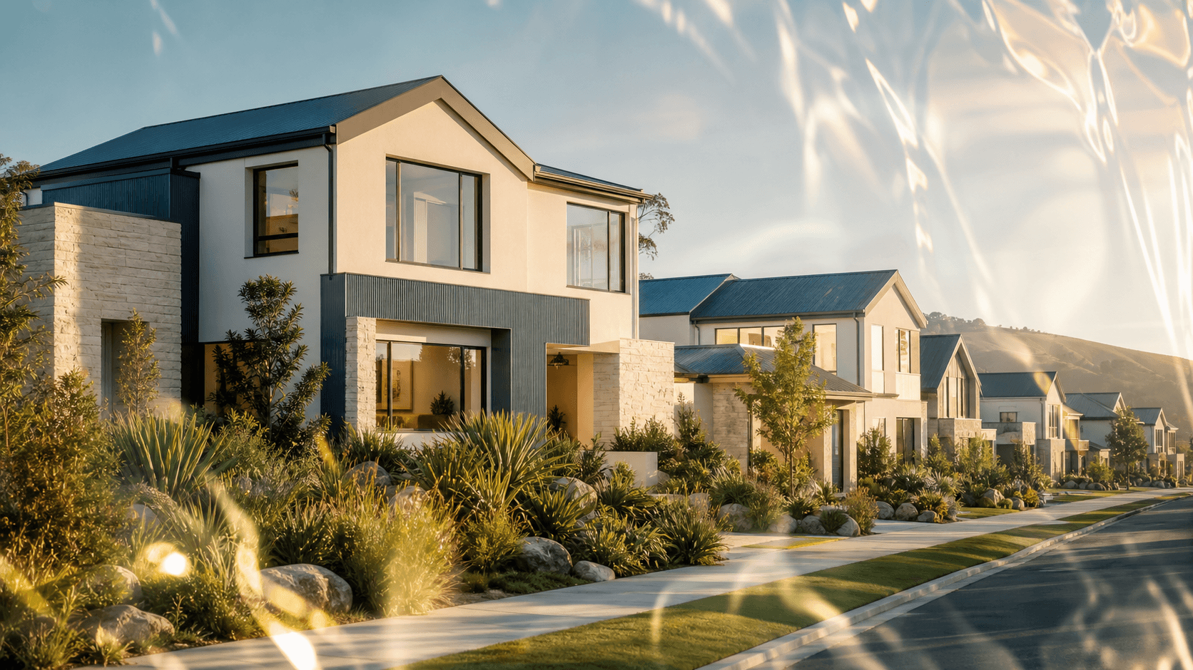 Modern new-build home with outdoor living